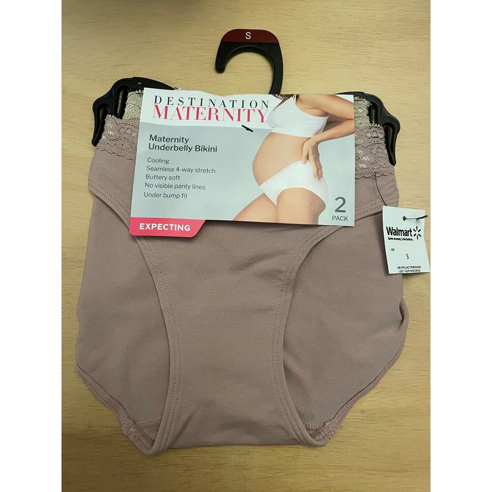 New Women’s Destination Maternity 2 Pack Maternity Underbelly Bikinis Small